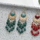 thumbnail image 3 of Pendientes de estilo nacional bohemio Pendientes largos de cuentas de borla vintage, 3 of 5