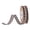 Coffee, variant on Coffee Ribbon Hair Clip Headband With Bow Classic Plaid Curtain Edging Wavy Ear Ribbon 100%Polyester For Crafts Diy 5 Yards