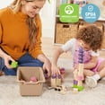 thumbnail image 6 of ECR4Kids Scoop Front Storage Bins, Sand, 10-Piece, 6 of 9