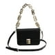 thumbnail image 1 of Nuevo bolso cuadrado pequeño de color sólido de nicho, bolso de hombro de PU con cadena de moda, negro, 1 of 5