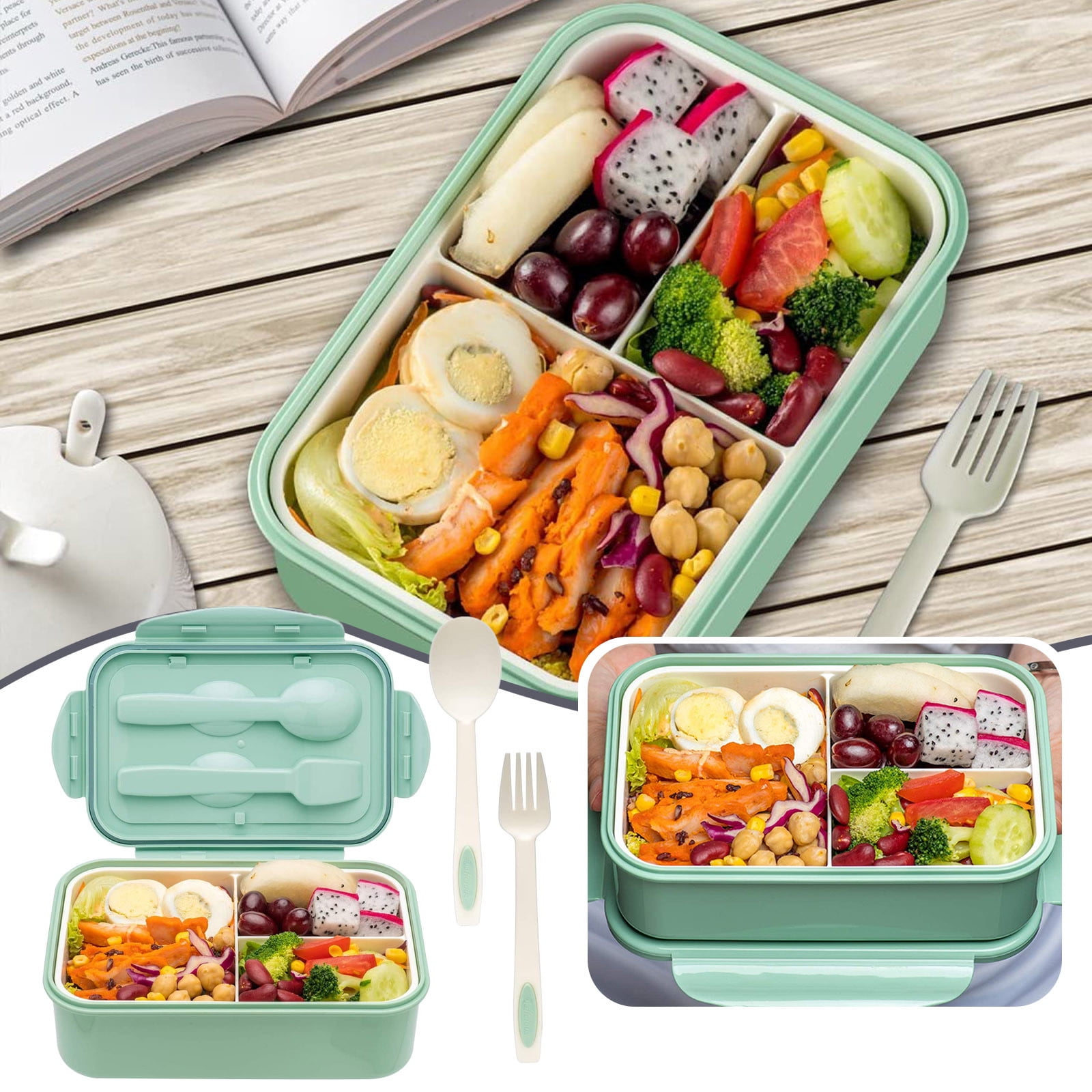 Box For Kids Leakproof Adult Bento Box Lunchable , Microwave ...