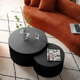 thumbnail image 5 of Williamspace Nesting Coffee Table Set, Modern Luxury, 2 Pieces, Black, 5 of 9
