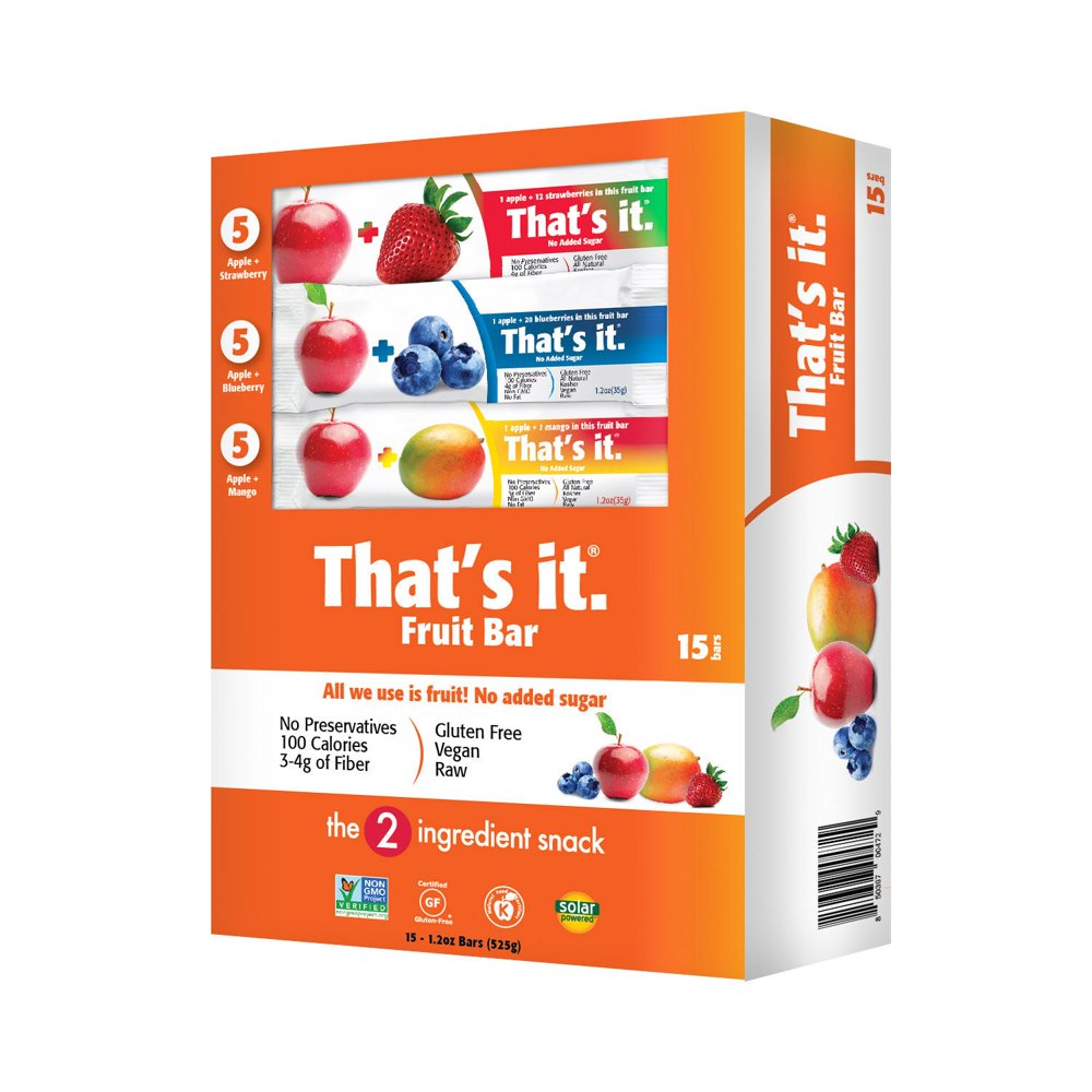 That's it. Fruit Bars Variety Pack (15 ct., 1.2 oz. ea.)