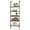 Black, variant on Demi Bonn 5 Tier Ladder Shelf Wall-Mounted Bookshelf, Bookcase with Steel Frame, White