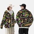thumbnail image 4 of Kdxio Mardi Gras3 Print Women Men Sun Protection UPF 50+ Jackets Zip Up Long Sleeve Hoodie Hiking Lightweight with Pockets, 4 of 7