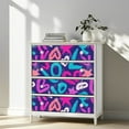 thumbnail image 3 of Peel and Stick Wallpaper Contact Paper Abstract chaotic line hearts Monochrome for girls Self Adhesive and Removable 17.7in x 118in, 3 of 8