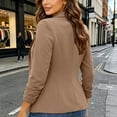 thumbnail image 6 of ShomPort Women's Blazer Suit Open Front Cardigan Long Sleeve Jacket Casual Office Blazer, 6 of 7
