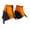 Orange, variant on 1 Pair Ankle Gaiters Leg Sleeves Shoe Covers Lightweight Waterproof Nylon for Men Women Hiking Skiing Outdoor Sports