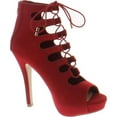 thumbnail image 2 of Delicious Patron Women's Platform Lace Up Heels, 2 of 4