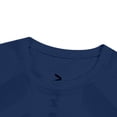 thumbnail image 5 of SeCaotees Men's Short‑Sleeve Muscle Tee Raglan Seam Crew Neck Stretchy Fabric Slim Fit Lightweight Breathable For Workout Gym Daily Tops Navy,M, 5 of 8