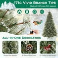 thumbnail image 5 of Costway 9 FT Artificial Christmas Tree with  360° Quick Power Connector 1714 Pine Needles, 5 of 10