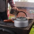 thumbnail image 3 of 0.8L/1.4L Camping Kettle Heat Resistant Large Capacity Lightweight Outdoor Water Kettle Teapot Coffee Pot Tableware for Picnic, 3 of 7