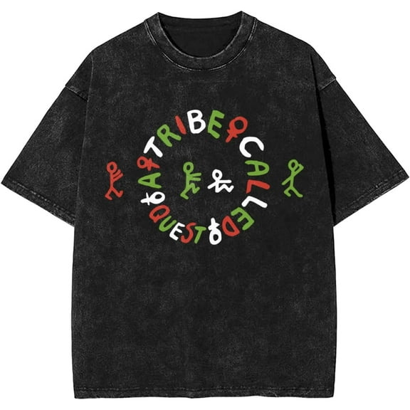 A Tribe Called Quest Hip Hop Rap Music Vintage T Shirt Trendy Graphic Retro Oversize Washed Shirt Mens