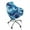 Blue Mabrle, variant on Xoenoiee Pink Zebra Stripe Pattern Curved Back Dining Chair Covers Slipcover with Armrest Accent Kitchen Chair Slipcover Arc Shaped Armrest Counter Height Bar Stools Covers Back Chair Protector