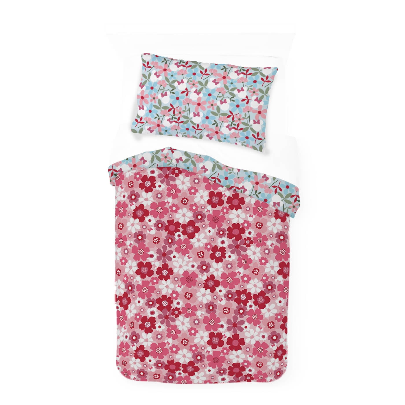 Minnie Mouse 2-Piece Reversible Comforter Set, Liberty Minnie, Multicolor, Disney, Twin/Full