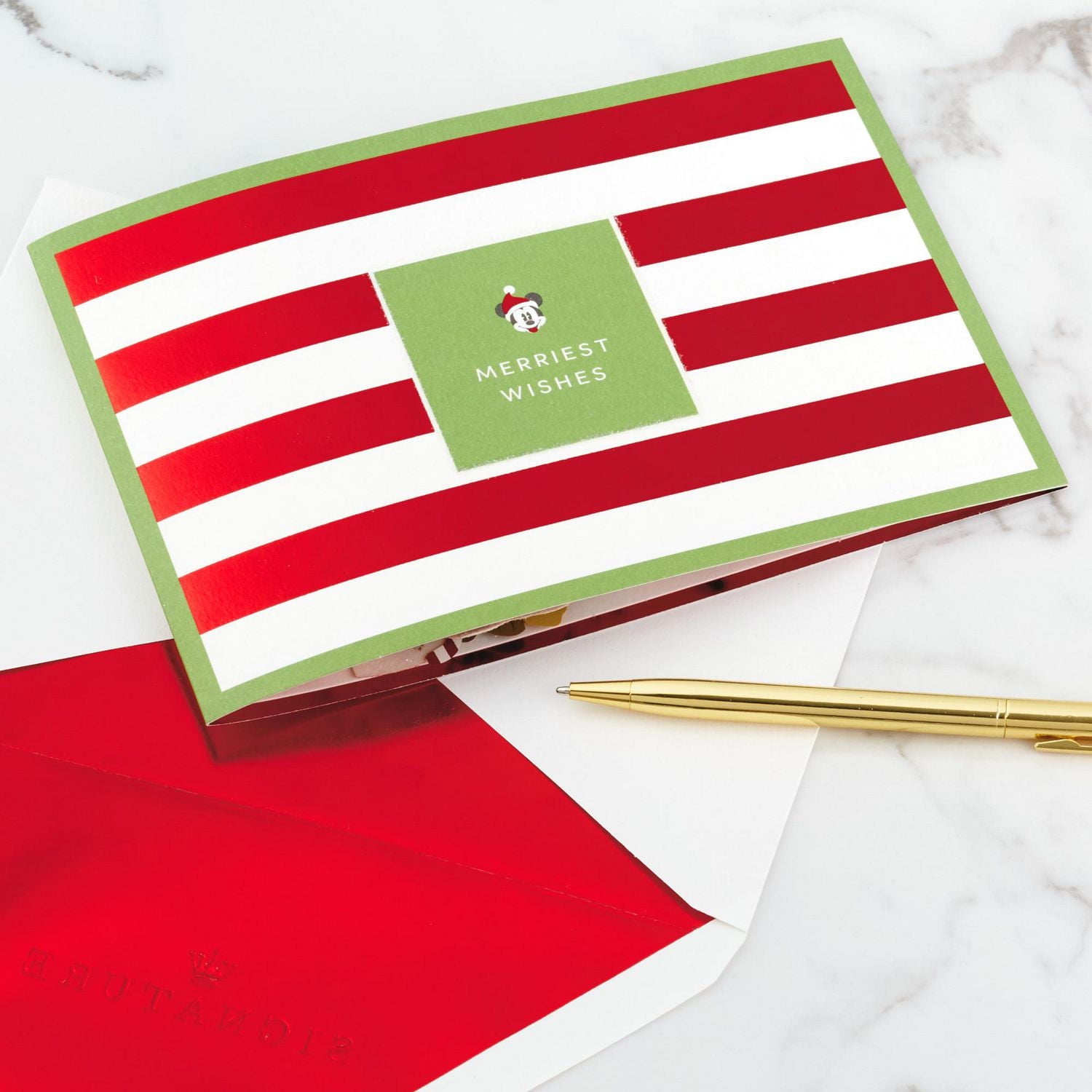 Carte de fête Signature en 3 dimensions, Paper Wonder de Hallmark (Mickey et ses amis, Disney)