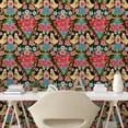 thumbnail image 2 of Ambesonne Birds and Nature Peel & Stick Wallpaper for Home, Flowers and Birds, 13"x36", Dark Pink Pistachio Green, 2 of 5
