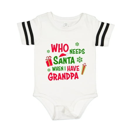 

Inktastic Who Needs Santa when I Have Grandpa Gift Baby Boy or Baby Girl Bodysuit