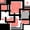 Plaid 03, variant on Homewish Modern Geometric Twin Bedding, Pink White Black Bedding Comforter Set, Pink Reversible, 7 Pieces