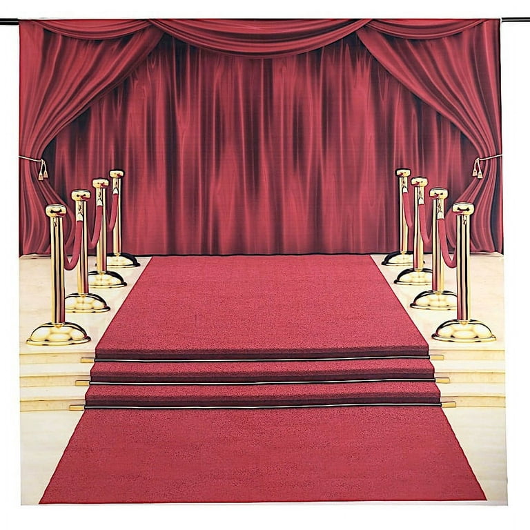 5 ft Hollywood Party Decorations Scene Setter Movie Oscars Red Carpet Photo  Prop