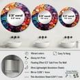 thumbnail image 4 of Designart "Leaves In A Magical Spectrum Of Colors" Leaves Rund Mirror For Wall Decor - Large Multicolor Round Print Mirror - Round Traditional Mirror - Wall Mounted Round Large Mirror - 23" x 23", 4 of 6