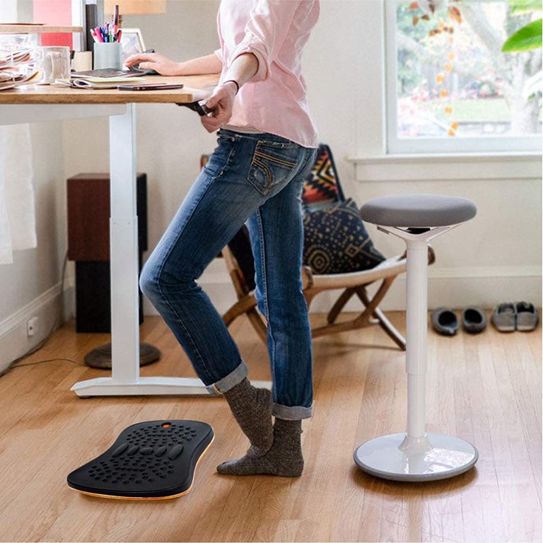 Costway Anti Fatigue Wobble Balance Board Mat W/ Massage Points For Standing  Desk Workout : Target