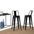 thumbnail image 4 of Simpli Home Rayne 30" Metal Bar Stool in Black (Set of 2), 4 of 12