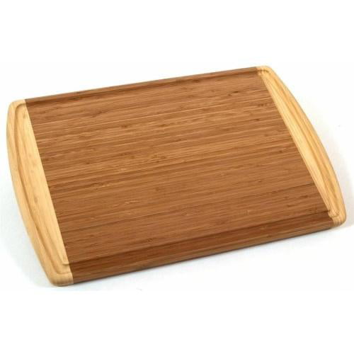 Totally Bamboo Reversible Bamboo Carving Board with Groove Family Tree 
