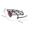 thumbnail image 2 of OULII back seat for bike Black Steel Rear Rack for Cycling 1Pcs, 2 of 7