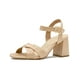 thumbnail image 5 of Zapatilla Tacon Ancho Charol Elegante Eventos Sociales beige 23, 5 of 7