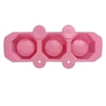 thumbnail image 1 of Wosthever Molde para florero de hormigón poligonal geométrico de 3 agujeros, Cactus Artesanía Rosado, 1 of 6