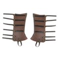 thumbnail image 2 of Mode Pirate Boot Cover Gothique Punk Chevalier Costume Cuir Jambe Garde Médiéval Noir, 2 of 7