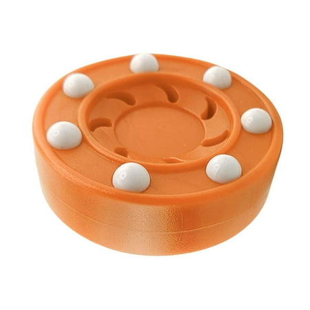 Baoblaze Hockey Puck Flat Ball Hockey Tool Equipment Novelty Professional Multifunctional Orange