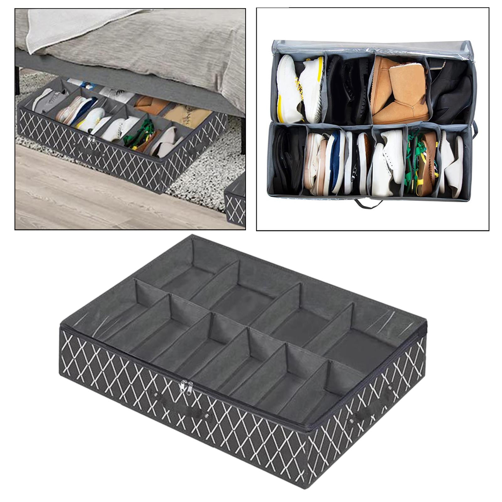 Underbed Shoe Organizer under Bed Organiser Multipurpose Sturdy with