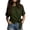 Y048#Army Green, variant on Ichuanyi Basic T Shirts for Women,V Neck Short Sleeve Summer Shirts,Solid Loose Fit Tshirt, Plain Workout Tops, Undershirts