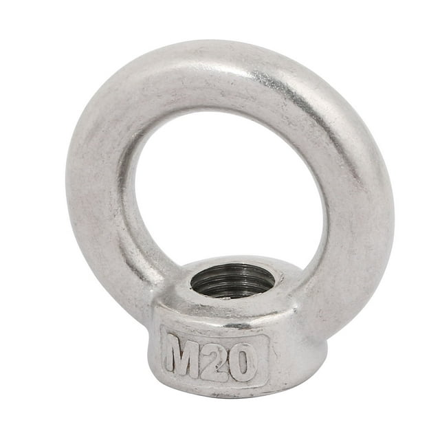 Unique Bargains M20 Female Thread 316 Stainless Steel Ring Shaped Lifting Eye Bolt Nut