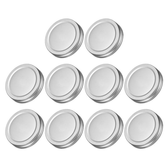Uxcell 20Pack 70mm/2.76" Regular Mouth Tin Plate Mason Jar Lids for Canning Jars, Silver