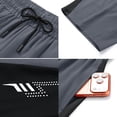 thumbnail image 5 of Zimjoy Men's Athletic Basketball Shorts Breathable Quick Dry Elastic Drawstring Loose Fit Running Gym Workout Casual Sport Training Shorts Dark Gray L, 5 of 6