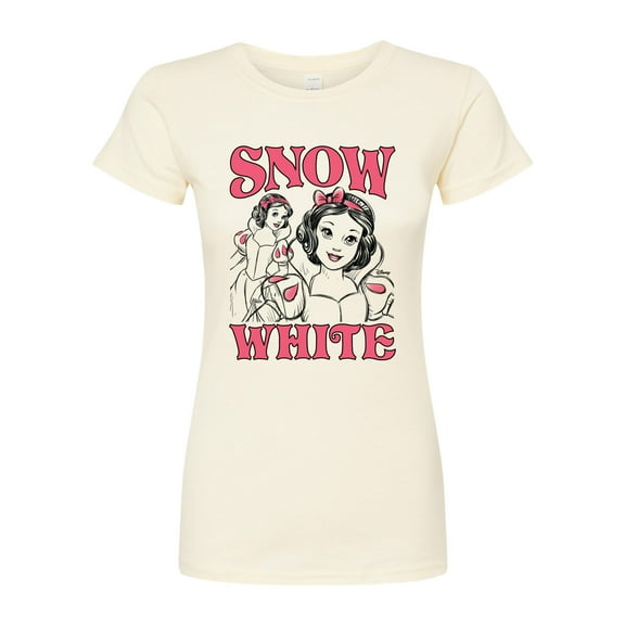 Disney - Snow White Sketch - Juniors Fitted Graphic T-Shirt