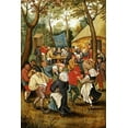 thumbnail image 2 of Bruegel, Pieter the Elder 11x14 White Modern Wood Framed Museum Art Print Titled - The Wedding Feast, 2 of 4