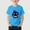 Blue, variant on Kids Graphic T-Shirts Boys Girls Casual Crew Neck Short Sleeve T-Shirt Novelty Smile Black Teeth Graphic Summer Tees Tops 1-13 Years