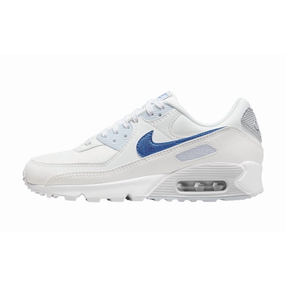 Women's Nike Air Max 90 Summit White/Medium Blue (DX0115 100) - 10