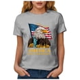 thumbnail image 6 of enyan 4th Of July Dresses For Women 250 Years America Anniversary Shirt Wos 250th Independence Day Freedom Shirt USA Flag Star and Stripes Tee,Light Gray,M, 6 of 7