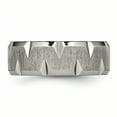 thumbnail image 3 of Titanium Beveled Edge Notched 8mm Brushed Band, 3 of 6