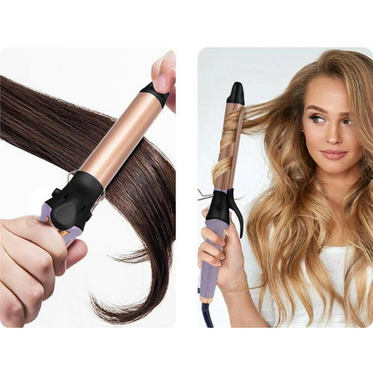 Thick Hair Curler Mini Wand Curler Easy Hair Curler for Beginners Hair Curler Wand for Short Hair Wand 2 In 1 Multifunctional Automatic Hair Curl Bar for Hair Auto Curling Wand Self