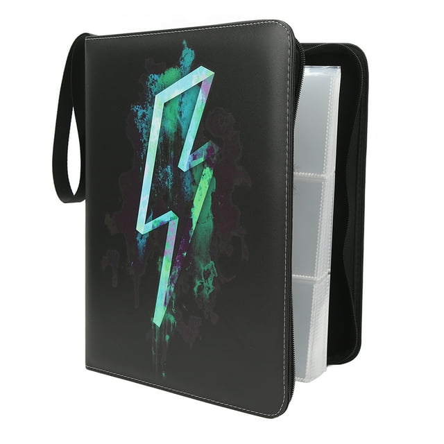 Card Binder, 9 Pockets 900 Cards Trading Card Album, 3 Ring Game Cards Binder With Carrying Strap, Waterproof Multipurpose Trading Card Holder For Sports Cards, Game Cards