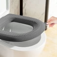 thumbnail image 4 of Meitianfacai All-Season Toilet Seat Cushion, Thickened Soft EVA Toilet Cover for U/V/O/Square Shaped Toilets, Non-Slip Bathroom Accessory with Easy-Clean Surface and Portable Handle, 4 of 6