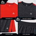 thumbnail image 3 of RBX Boys Athletic Outfit Set Performance Mesh Jersey Tees and Athletic Gym Shorts 3 Piece Outfit, 3 of 7