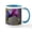 White/Blue Inside, variant on CafePress - Tiger In Mystical Spring Hibiscus 11 Oz Ceramic Mug - 11 oz Ceramic Mug - Novelty Coffee Tea Cup