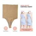 thumbnail image 5 of MISS MOLY Sexy Underwear for Women High Waist Thong Shapewear Tummy Control Cincher Beige, 5 of 6
